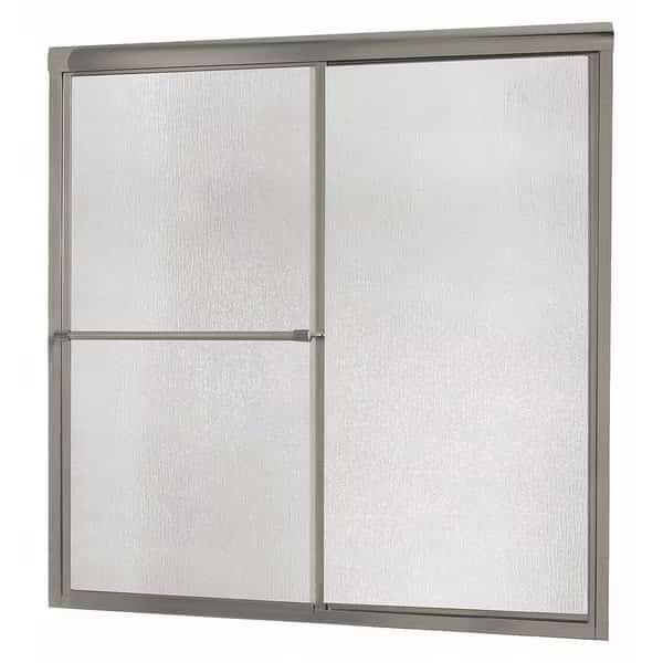Tub Door, Aluminum, Gray, 60" x 58" Size