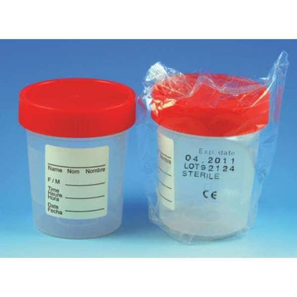 Collection Cup, 4 oz., Plastic, Wide, PK100