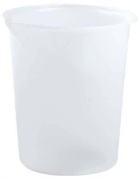 Beaker, Polypropylene, Low Form, 600 mL / 20.28 fl oz Capacity, Not Rated Not Applicable, 4 PK