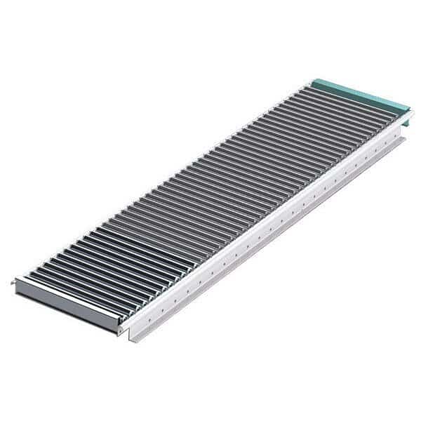 Flow Rack Conveyor, Roller Type, 4 ft L, 12 in W, 50 lb/ft Max Load Capacity