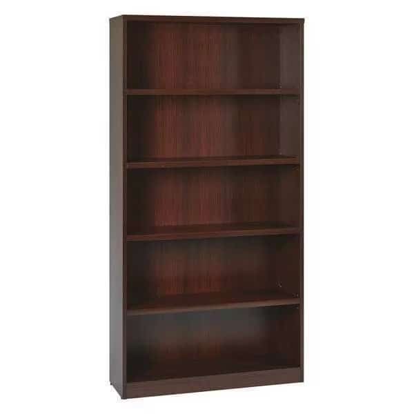 Bookcase, 36" Wx12" Dx72" H, Mahogany