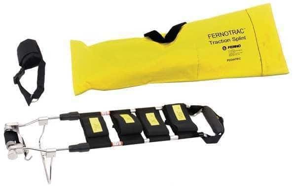 Traction Splint, Pediatric, Black, Aluminum