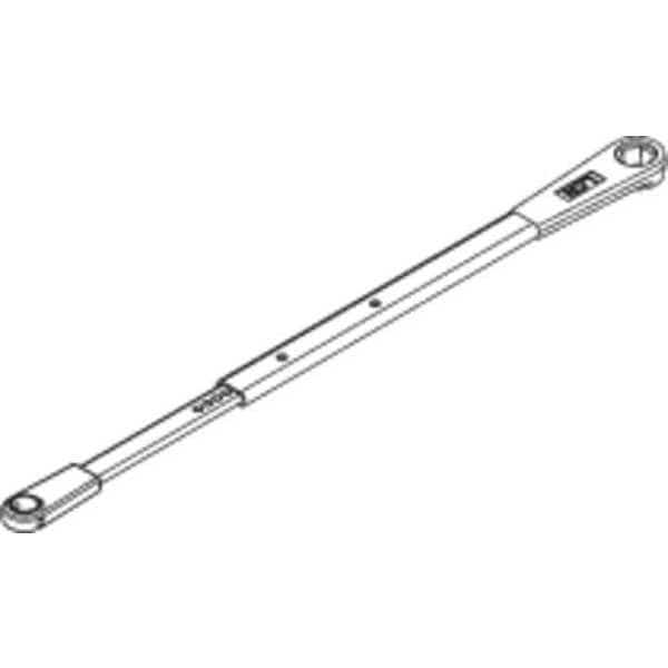 Standard Arm,Silver,Aluminum,16 in. L, Mfr#: 4040SE-3077T AL, LCN