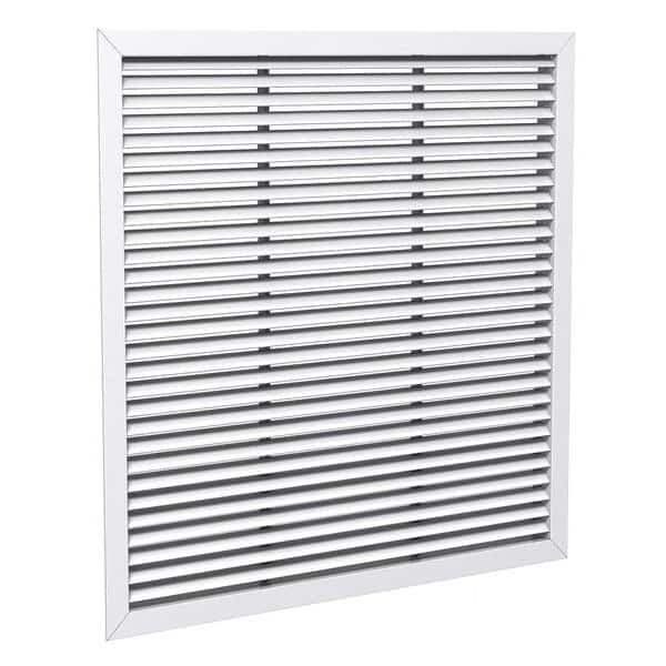 Lay-In Mount Return Air Grille 23.75 X 23.75, White, Steel