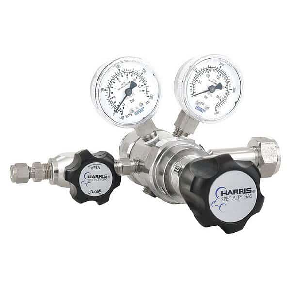 Specialty Gas Lab Regulator, Two Stage, CGA-660, 0 to 125 psi, Use With: Corrosive, HARRIS, Mfr# KH1110