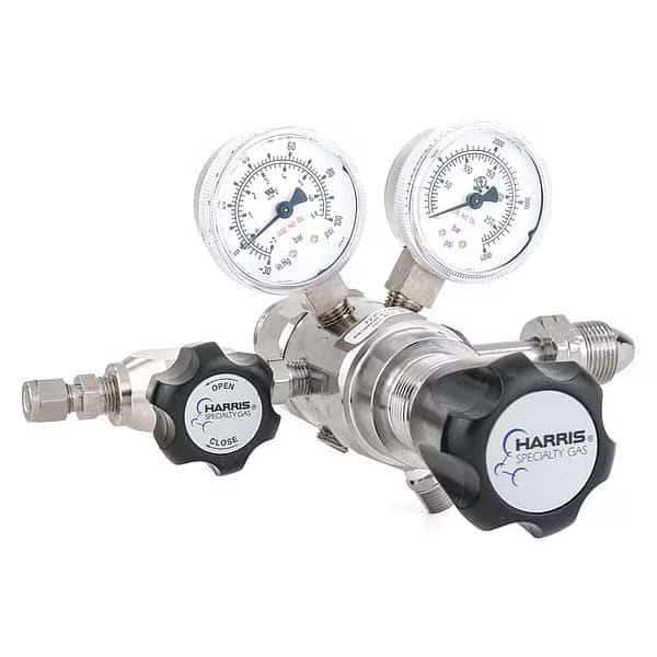 Specialty Gas Lab Regulator, Two Stage, CGA-590, 0 to 50 psi, Use With: Compressed Air, Harris, Mfr#: KH1101
