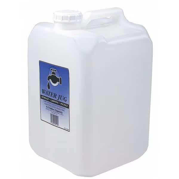 Water Container,4.5 gal. Cap.,Clear,HDPE, Mfr#: 9119, MIDWEST CAN