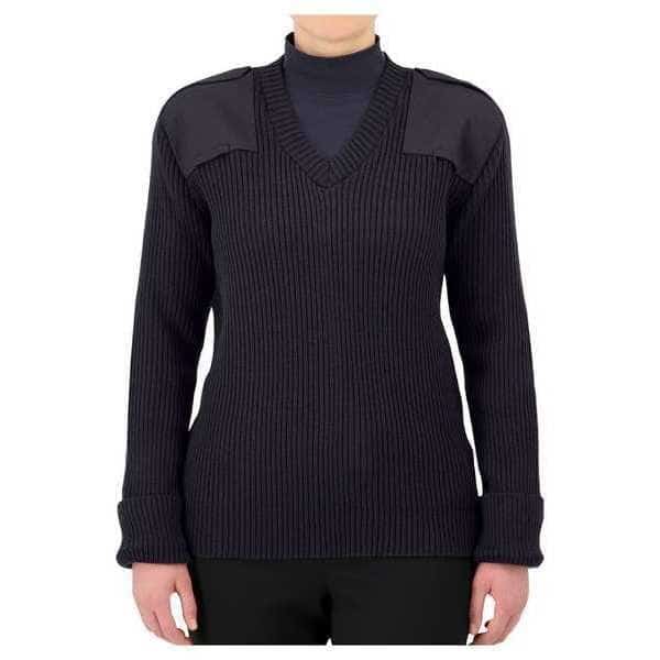 V-Neck Military Sweater, Dark Navy, 2XL, Cobmex, Mfr#: 8081