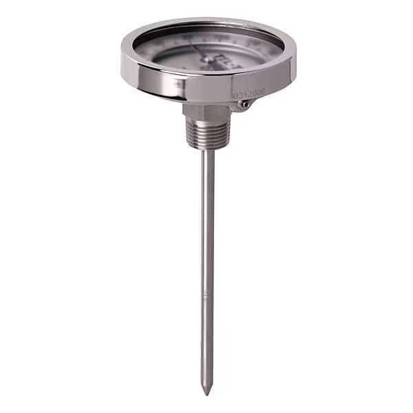 Analog Dial Thermometer, Stem 24" L