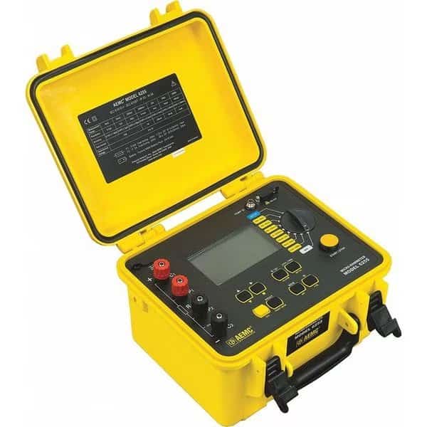 Micro Ohm Meter,0.1u Ohms Resolution, Mfr#: 6255, AEMC INSTRUMENTS