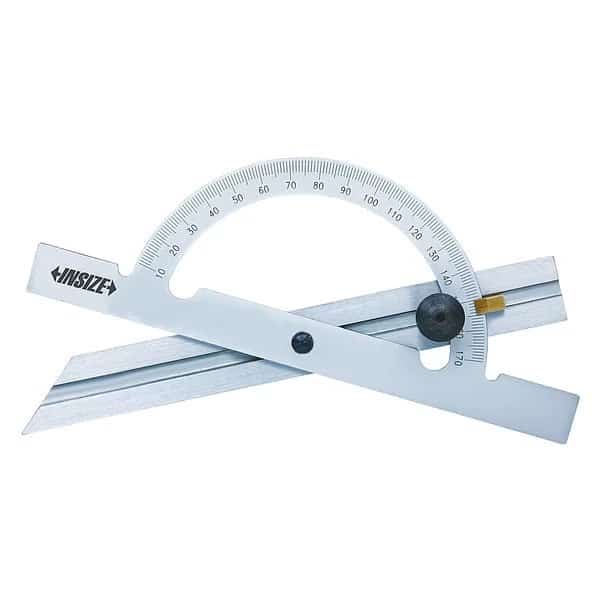 Protractor, 15-11/16" L, LCD, Carbon steel