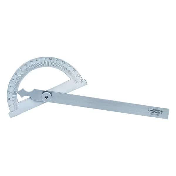Protractor, 8-11/16" L, Stainless steel