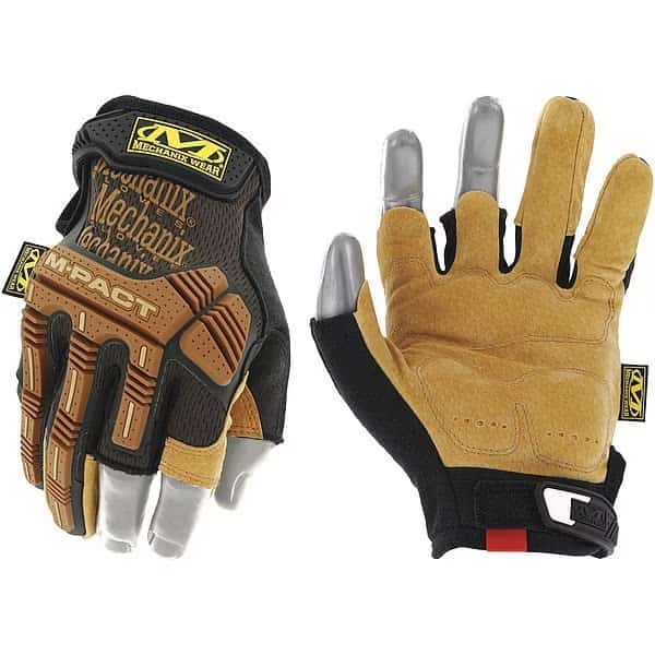 LFR-75 Mechanics Gloves, Leather Palm, TrekDry Back, 8, Brown