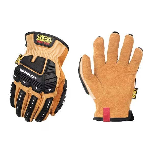 LDMP-C75 Mechanics Gloves, Leather Palm, Tan Pigskin Back, 10, Tan