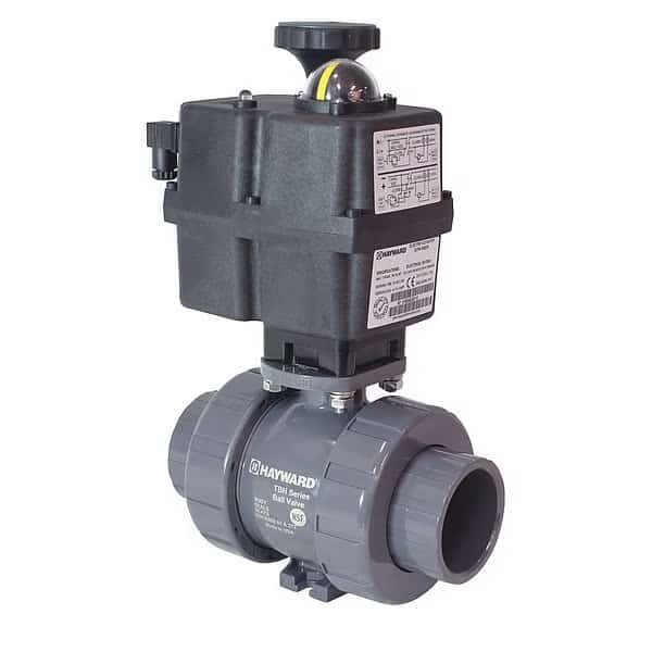 Ball Valve, Actuated, Electric, On/Off, 1/2", CPVC/FPM, 24-265VAC/VDC, S/T