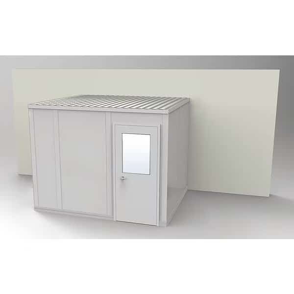 3-Wall Modular In-Plant Office, 8 ft 1 3/4 in H, 10 ft 4 1/2 in W, 8 ft 1 1/4 in D, Gray, Porta-Fab, Mfr#: GV810G-3
