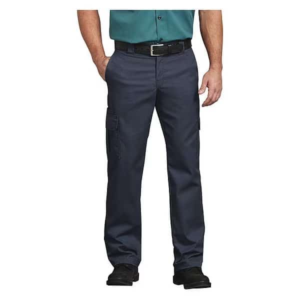 Men's Work Pants, 2XL/3XL, Navy, 65% Polyester/35% Cotton Twill