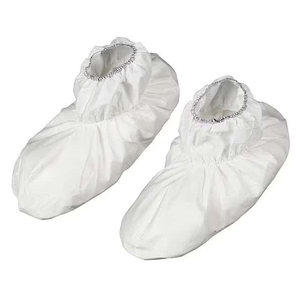 Disposable Shoe Covers, SMS, White, Slip Resistant Sole: Yes , XL