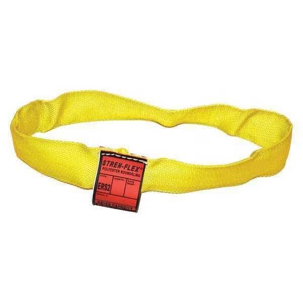 Round Sling, Endless, Yellow, 8 ft. L, Stren-Flex, Mfr#: STRERS3-08