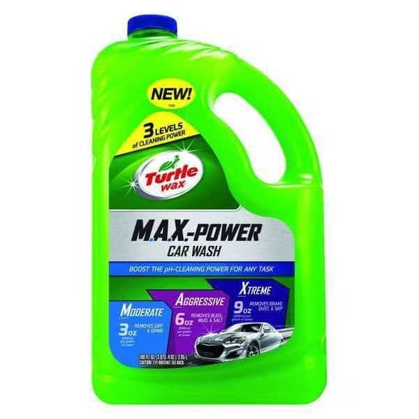 Vehicle Soap, Max Power Concentrated, Bottle, 100 fl oz, 10.2 pH, Green Liquid