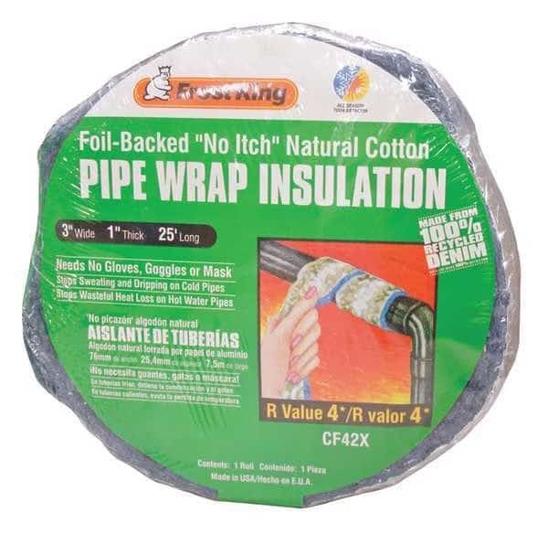 3" x 25 ft. Cotton & Foil Pipe Insulation Wrap