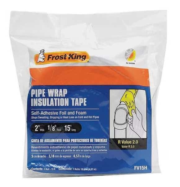 2" x 15 Ft. Foam & Foil Pipe Insulation Wrap