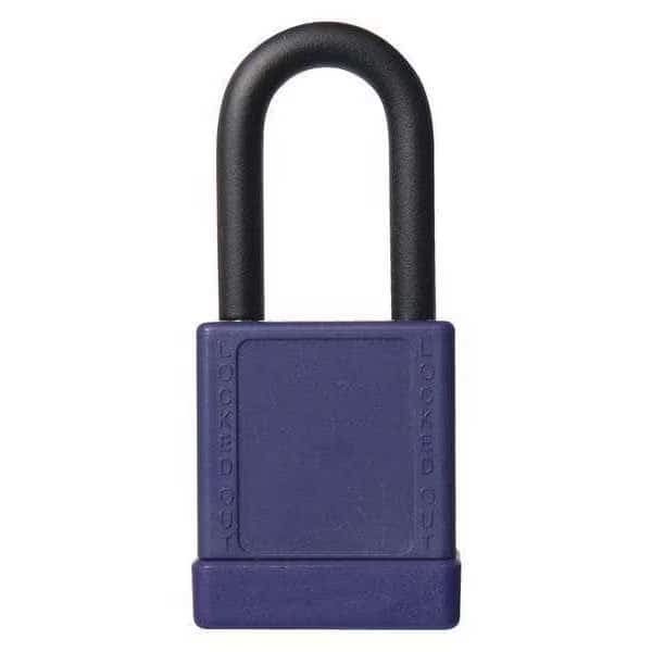 Lockout Padlock, KD, Purple, 2"H, PK6