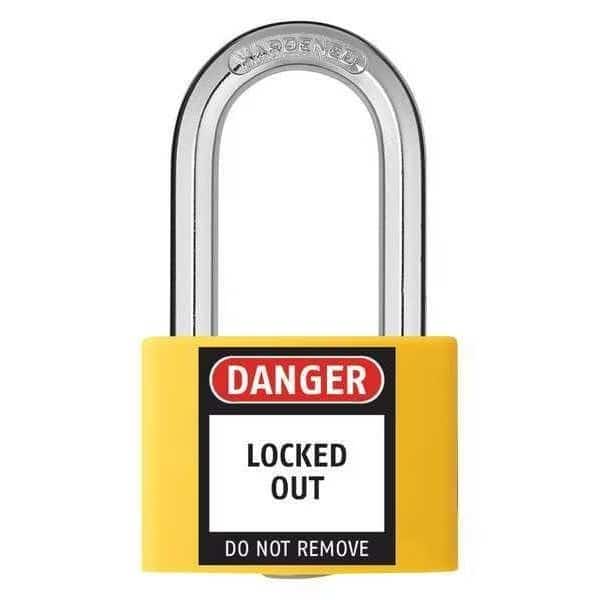 Lockout Padlock, KD, Yellow, 2"H