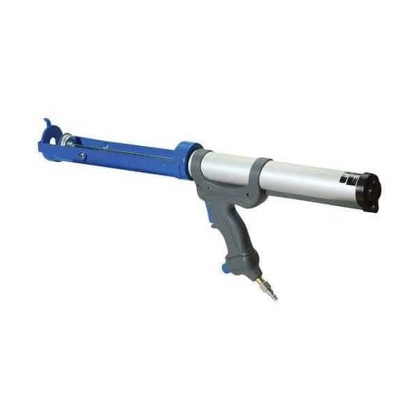 Pneumatic Caulk Gun, 29 oz, Cartridge, Gray