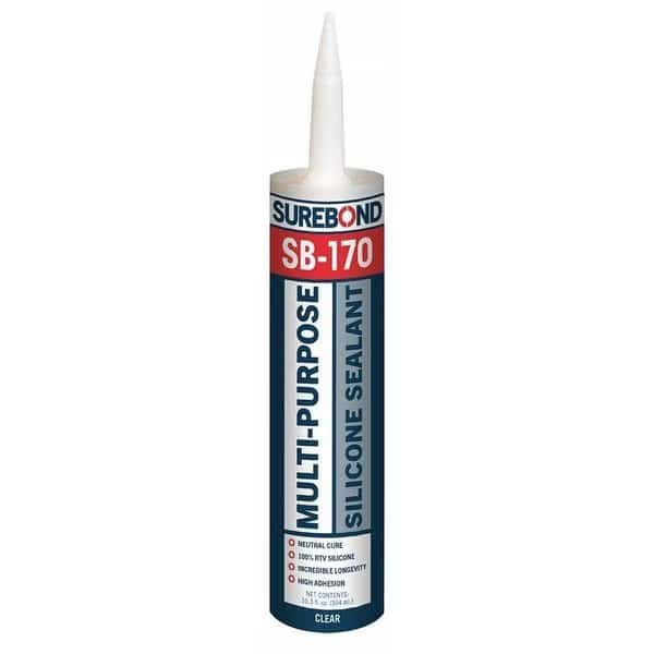 Neutral/Oxime Cure Silicone Sealant, 10.3 oz, Clear, Temp Range -60 to 300 Degrees F