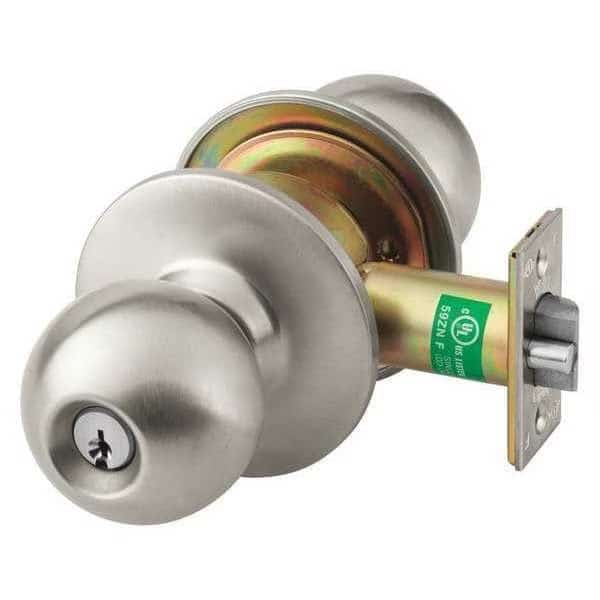 Knob Lockset, Mechanical, Entrance, Grd. 1