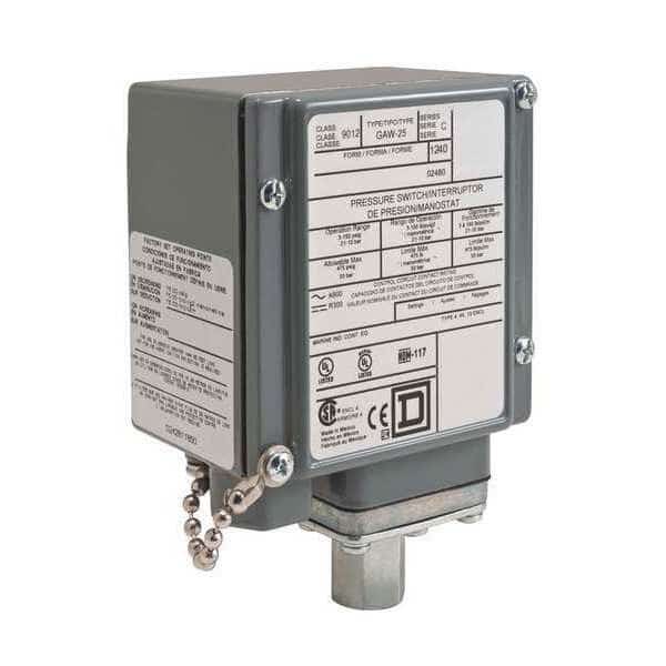 Pressure Switch, (1) Port, 1/4-18 in FNPT, DPDT, 5 to 250 psi