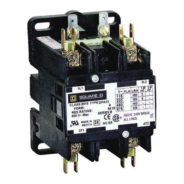 600VAC Definite Purpose Contactor 2P 30A, Square D, Mfr#: 8910DPA32V02U1