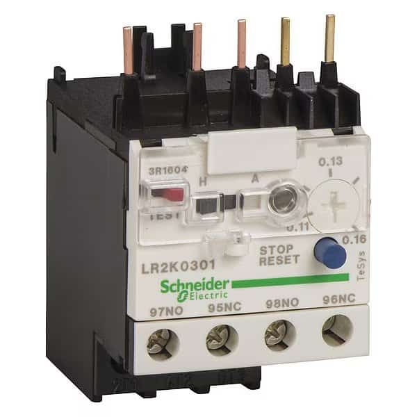 Bimetallic Overload Relay 575Vac 14A Iec, SCHNEIDER ELECTRIC, Mfr# LR2K0321
