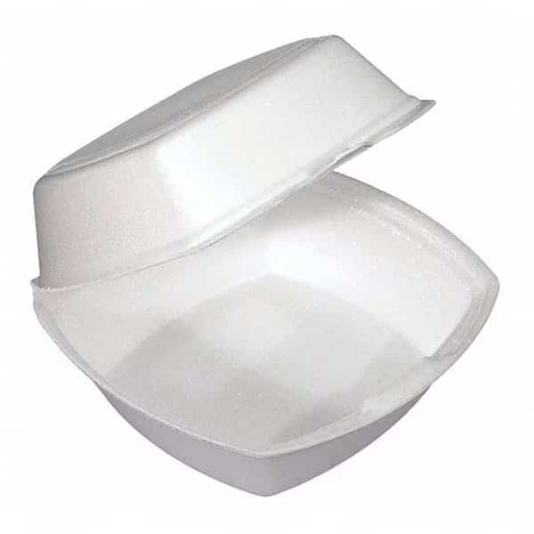 Sandwich Container, 6" W, White, PK500