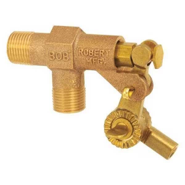 Float Valve,3/8 in.,Pipe,Brass,MNPT, Mfr#: R400-3/8, BOB