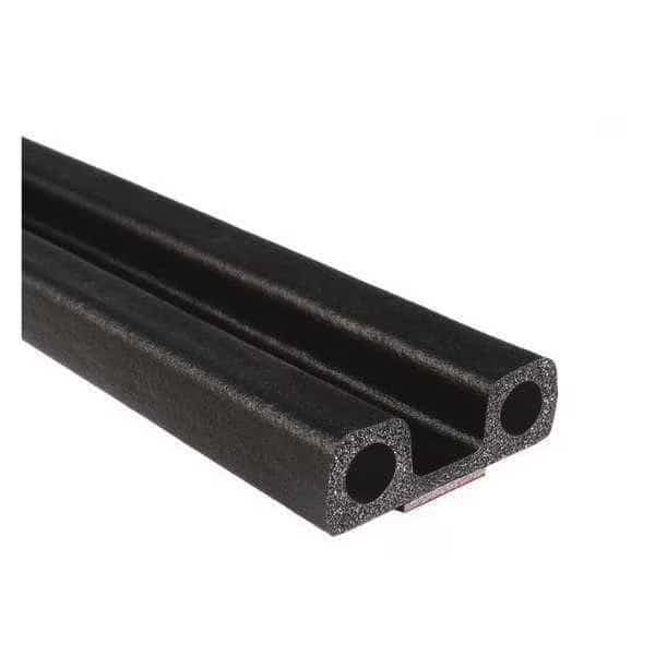 Lid Seal, Foam Double Bulb, 25 ft.L x 1.5"W x 0.5"H