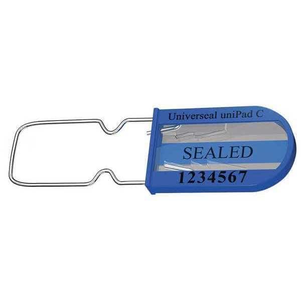 Padlock Seals,Blue,Acrylic,PK50, Mfr#: UPAD-C BLUE50, UNIVERSEAL