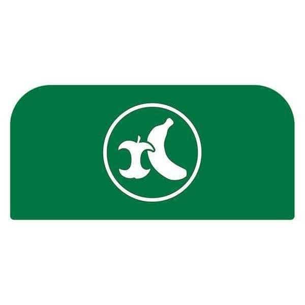 Recycle Label, 8-1/2"H x 1-25/32"W, Gr