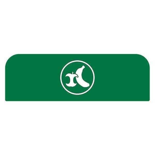 Recycle Label, 8-1/2"H x 1-25/32"W, Gr