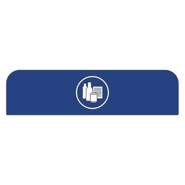 Recycle Label, 8-1/2"H x 1-25/32"W, Blue