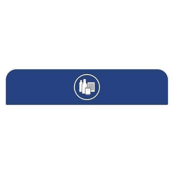 Recycle Label, 8-1/2"H x 1-25/32"W, Blue