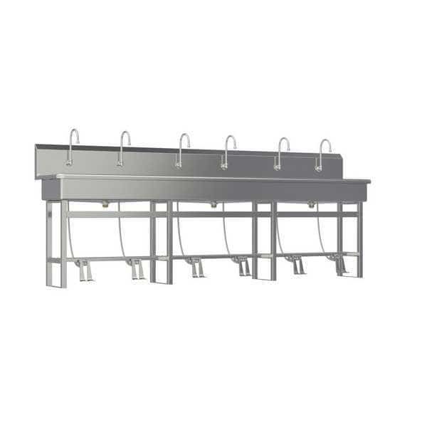 SaniLav,Wash Sta,Rect,117inx16-1/2inx8in , Mfr#: 512FSL