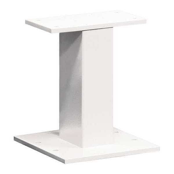 Standard Pedestal, White, Powder Coated, Bolt, 3, 4