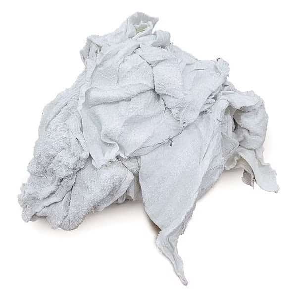 Terry Cloth Cotton Cloth Rag 15 lb. Varies Sizes, White