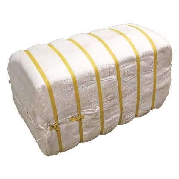 Cotton T-shirt Cloth Rag 100 lb. Varies Sizes, White