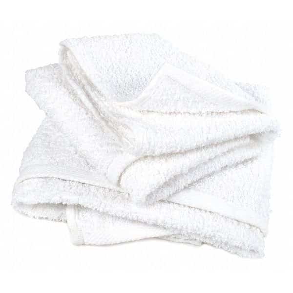 Cotton All-Purpose Terry Cleaning Towels 14" x 17", White, 48/Box, 48PK