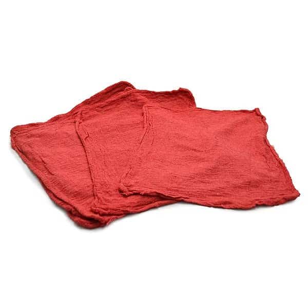 Cotton Shop Towels 12" x 14" Red, 50PK