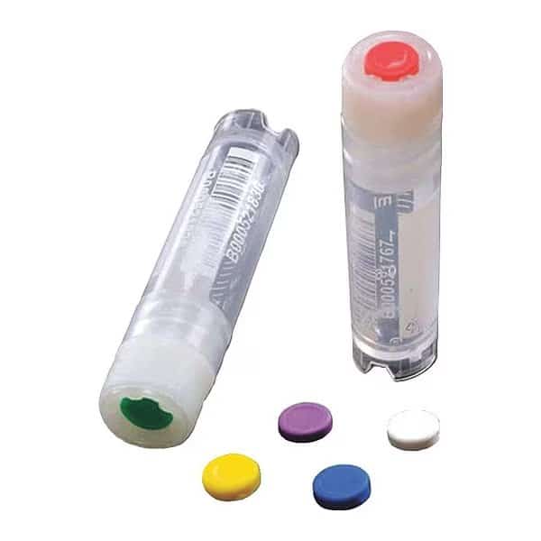 Cap Insert, Plastic, 0.15in H, White, PK100