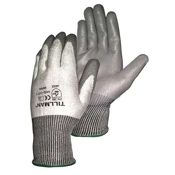 Cut Resistant Coated Gloves, A3 Cut Level, Polyurethane, S, 1 PR, TILLMAN, Mfr# 964S
